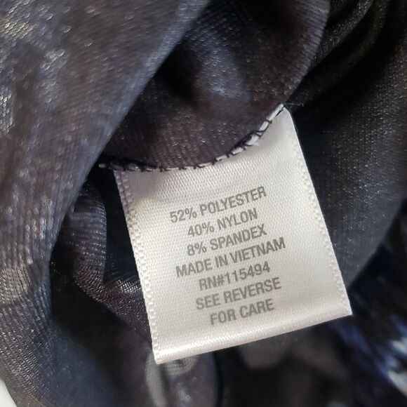 Lovely Dressbarn Velvety Animal Print Top Sz L - Picture 5 of 6